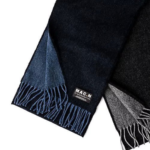 【ノーリーズ グッドマン/NOLLEY'S goodman / MEN】の【MAC.N/マックエヌ】Lambswool Dual Scarf 25 インテリア・キッズ・メンズ・レディースファッション・服の通販 founy(ファニー) ファッション Fashion メンズファッション Fashion for Men ギフト プレゼント Gift / Present クラシック Classic, Timeless Style コンパクト Compact, Small Size エレガント 上品 Elegant ネイビー|ID: prp329100004762890 ipo3291000000034473014