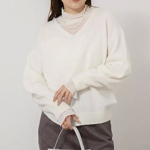 【ノーリーズソフィー/NOLLEY'S sophi】の《手洗い可能》アルパカ混Vネックプルオーバー インテリア・キッズ・メンズ・レディースファッション・服の通販 founy(ファニー) ファッション Fashion レディースファッション Fashion for Women トップス・カットソー Cut & Sew Tops カジュアルプルオーバー・ニットトップス Pullovers & Knit Tops / Casual Pullovers Vネックトップス V-Neck Tops / V-Cut Neckline Shirts 2025年 2025 2025-2026秋冬・A/W Autumn/Winter 2025–26 AW25–26 セットアップ Set-Up, Coordinated Outfit リラックス Relax, Relaxed Fit ロング Long, Long-Length エレガント 上品 Elegant 冬 Winter / This Winter ホワイト|ID: prp329100004763596 ipo3291000000034483528