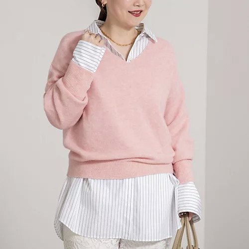 【ノーリーズソフィー/NOLLEY'S sophi】の《手洗い可能》アルパカ混Vネックプルオーバー インテリア・キッズ・メンズ・レディースファッション・服の通販 founy(ファニー) ファッション Fashion レディースファッション Fashion for Women トップス・カットソー Cut & Sew Tops カジュアルプルオーバー・ニットトップス Pullovers & Knit Tops / Casual Pullovers Vネックトップス V-Neck Tops / V-Cut Neckline Shirts 2025年 2025 2025-2026秋冬・A/W Autumn/Winter 2025–26 AW25–26 セットアップ Set-Up, Coordinated Outfit リラックス Relax, Relaxed Fit ロング Long, Long-Length エレガント 上品 Elegant 冬 Winter / This Winter ピンク|ID: prp329100004763596 ipo3291000000034483532