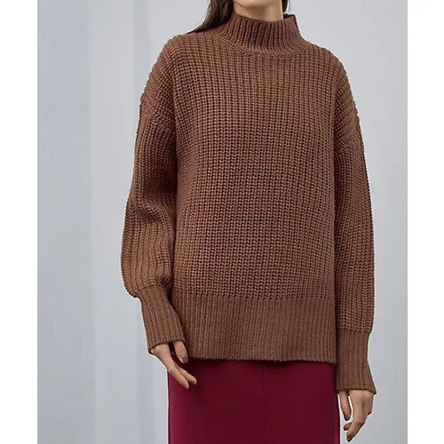 【スタイルデリ/STYLE DELI】のローゲージスタンドネックニット 人気、トレンドファッション・服の通販 founy(ファニー) 　ファッション　Fashion　レディースファッション　Fashion for Women　トップス・カットソー　Cut & Sew Tops　ニット　Knit Tops & Sweaters　オレンジ　Orange　ショルダー　Shoulder, Shoulder Strap　シンプル　Simple, Minimal　スタンド　Stand Collar, Upright Stand　ストレート　Straight, Straight Cut　スリット　Slit, Slit Detail　ダメージ　Distressed, Destroyed　ドロップ　Drop Shoulder, Dropped Style　定番　Standard, Basic Item　ハイネック　High Neck, Mock Neck　フィット　Fit, Slim Fit　フォルム　Silhouette, Form　ベーシック　Basic, Essential　リラックス　Relax, Relaxed Fit　おすすめ　Recommended / Our Picks　 other-1|ID: prp329100004763599 ipo3291000000034483544