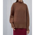 【スタイルデリ/STYLE DELI】のローゲージスタンドネックニット ダークキャメル|ID: prp329100004763599 ipo3291000000034483546