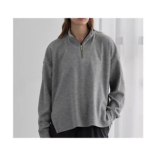 【ジュリエ/Julier】のブラッシュメルトンプルオーバー インテリア・キッズ・メンズ・レディースファッション・服の通販 founy(ファニー) ファッション Fashion レディースファッション Fashion for Women トップス・カットソー Cut & Sew Tops カジュアルプルオーバー・ニットトップス Pullovers & Knit Tops / Casual Pullovers インナー Innerwear コレクション Collection, Seasonal Line ショルダー Shoulder, Shoulder Strap ジャケット Jacket, Outerwear スリット Slit, Slit Detail ドロップ Drop Shoulder, Dropped Style 長袖 Long Sleeve, Full Sleeve メルトン Melton, Heavy Wool モックネック Mock Neck, Short Turtleneck 無地 Plain, Solid Color ヨガ Yoga, Yoga Wear リラックス Relax, Relaxed Fit ワイド Wide, Wide Fit グレー|ID: prp329100004763601 ipo3291000000034483563