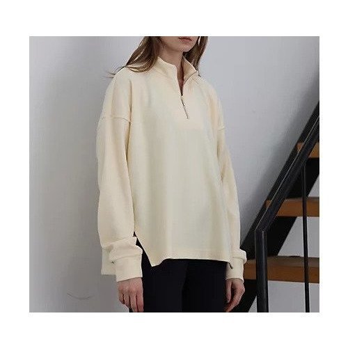 【ジュリエ/Julier】のブラッシュメルトンプルオーバー インテリア・キッズ・メンズ・レディースファッション・服の通販 founy(ファニー) 　ファッション　Fashion　レディースファッション　Fashion for Women　トップス・カットソー　Cut & Sew Tops　カジュアルプルオーバー・ニットトップス　Pullovers & Knit Tops / Casual Pullovers　インナー　Innerwear　コレクション　Collection, Seasonal Line　ショルダー　Shoulder, Shoulder Strap　ジャケット　Jacket, Outerwear　スリット　Slit, Slit Detail　ドロップ　Drop Shoulder, Dropped Style　長袖　Long Sleeve, Full Sleeve　メルトン　Melton, Heavy Wool　モックネック　Mock Neck, Short Turtleneck　無地　Plain, Solid Color　ヨガ　Yoga, Yoga Wear　リラックス　Relax, Relaxed Fit　ワイド　Wide, Wide Fit　オフホワイト|ID: prp329100004763601 ipo3291000000035655509