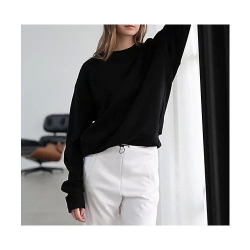 【ジュリエ/Julier】の裏毛スウェットプルオーバー 人気、トレンドファッション・服の通販 founy(ファニー) 　ファッション　Fashion　レディースファッション　Fashion for Women　トップス・カットソー　Cut & Sew Tops　レディースパーカー・カジュアルフーディー　Casual Hoodies & Sweatshirts　カジュアルプルオーバー・ニットトップス　Pullovers & Knit Tops / Casual Pullovers　スウェット・クルーネックトップス　Sweatshirts & Crewnecks / Relaxed Fit Sweat Tops　コレクション　Collection, Seasonal Line　ショルダー　Shoulder, Shoulder Strap　シンプル　Simple, Minimal　スウェット / スエット　Sweatshirt, Sweatwear　ドロップ　Drop Shoulder, Dropped Style　長袖　Long Sleeve, Full Sleeve　パターン　Pattern, Design Print　ベーシック　Basic, Essential　無地　Plain, Solid Color　ヨガ　Yoga, Yoga Wear　ランニング　Running, Running Wear, Activewear, Jogging　リラックス　Relax, Relaxed Fit　other-2|ID: prp329100004763604 ipo3291000000034483596