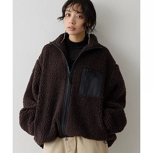 【ウィムガゼット/Whim Gazette】のボアブルゾン インテリア・キッズ・メンズ・レディースファッション・服の通販 founy(ファニー) ファッション Fashion レディースファッション Fashion for Women アウター Coat / Outerwear Collection ブルゾンジャケット・スポーティアウター Blouson Jackets 2025年 2025 2025-2026秋冬・A/W Autumn/Winter 2025–26 AW25–26 ジャケット Jacket, Outerwear パイピング Piping, Trim Design ブルゾン Blouson, Bomber Jacket ポケット Pocket, Pocket Detail ブラウン|ID: prp329100004763620 ipo3291000000034483709