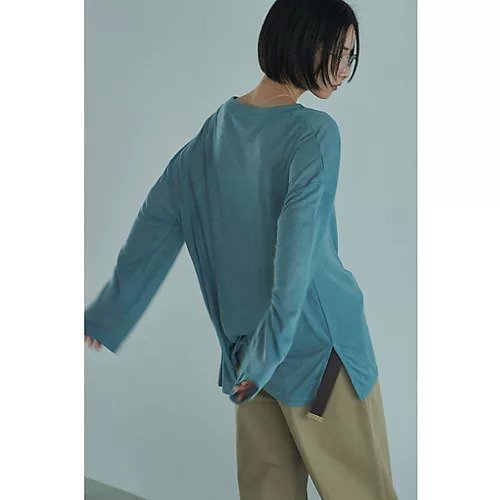 【マージュール/marjour】のSHEER OVER TEE(25AW) インテリア・キッズ・メンズ・レディースファッション・服の通販 founy(ファニー) ファッション Fashion レディースファッション Fashion for Women インナー Innerwear 春 Spring シアー Sheer, See-Through ジャケット Jacket, Outerwear スウェット / スエット Sweatshirt, Sweatwear ストレッチ Stretch, Stretchy Fabric とろみ Fluid, Flowy Fabric 人気 Popular, Best Seller ボトム Bottoms, Lower Wear ポケット Pocket, Pocket Detail A/W・秋冬 Autumn/Winter S/S・春夏 SS, Spring/Summer, Warm Season 夏 Summer 2025年 2025 2025-2026秋冬・A/W Autumn/Winter 2025–26 AW25–26 BLUE|ID: prp329100004763741 ipo3291000000034484737