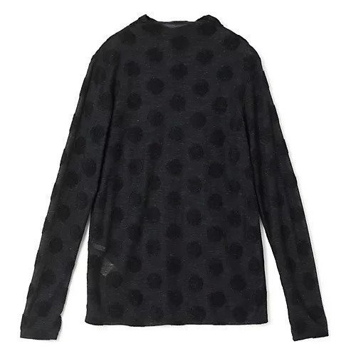 【プレインピープル/PLAIN PEOPLE】のドットジャージハイネックTシャツ 人気、トレンドファッション・服の通販 founy(ファニー) ファッション Fashion レディースファッション Fashion for Women トップス・カットソー Cut & Sew Tops シャツ・ブラウス・オフィスカジュアル Elegant Blouses & Button-Ups ロングTシャツ・Tシャツ Longline T-Shirts & Tees インナー Innerwear シアー Sheer, See-Through ドット Polka Dot, Dot Pattern 洗える Machine Washable other-2|ID: prp329100004763742 ipo3291000000034484749
