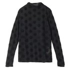 【プレインピープル/PLAIN PEOPLE】のドットジャージハイネックTシャツ チャコールグレー|ID: prp329100004763742 ipo3291000000035305719