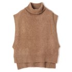 【プレインピープル/PLAIN PEOPLE】のMONAアルパカニュアンスネックニットベスト ベージュ|ID:prp329100004763744