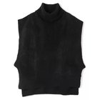 【プレインピープル/PLAIN PEOPLE】のMONAアルパカニュアンスネックニットベスト ブラック|ID:prp329100004763744