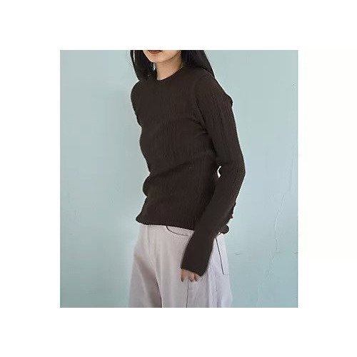 【マージュール/marjour】のRIB KNIT TOPS 人気、トレンドファッション・服の通販 founy(ファニー) 　ファッション　Fashion　レディースファッション　Fashion for Women　トップス・カットソー　Cut & Sew Tops　ニット　Knit Tops & Sweaters　アクリル　Acrylic Material　イエロー　Yellow　インナー　Innerwear　カットソー　Cut and Sewn Top　サロペット　Overalls, Salopette　シンプル　Simple, Minimal　ストレッチ　Stretch, Stretchy Fabric　ポケット　Pocket, Pocket Detail　リブニット　Rib Knit, Ribbed Knit　冬　Winter / This Winter　おすすめ　Recommended / Our Picks　旅行　Travel　other-2|ID: prp329100004763745 ipo3291000000035605019