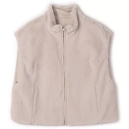 【プレインピープル/PLAIN PEOPLE】のリバーシブルファーベスト インテリア・キッズ・メンズ・レディースファッション・服の通販 founy(ファニー) ファッション Fashion レディースファッション Fashion for Women アウター Coat / Outerwear Collection トップス・カットソー Cut & Sew Tops ベスト&ジレ / 重ね着スタイル Vests & Gilets タフタ Taffeta, Structured Fabric リバーシブル Reversible, Two-Sided ライトグレー|ID: prp329100004763752 ipo3291000000034484802