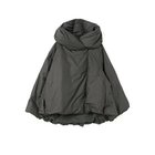 【ミズイロ インド/mizuiro ind】のフード付きショートダウンジャケット チャコールグレー|ID: prp329100004763777 ipo3291000000034484914
