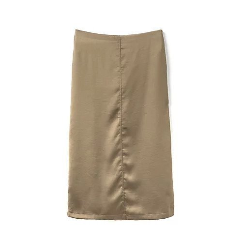 【ミズイロ インド/mizuiro ind】のペインタータイトスカート インテリア・キッズ・メンズ・レディースファッション・服の通販 founy(ファニー) 　ファッション　Fashion　レディースファッション　Fashion for Women　スカート　Skirts　サテン　Satin, Glossy Fabric　ベーシック　Basic, Essential　ボックス　Boxy, Box Shape　ポケット　Pocket, Pocket Detail　エレガント 上品　Elegant　ベージュ|ID: prp329100004764691 ipo3291000000034494655