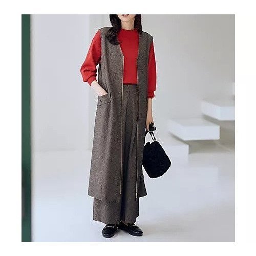 【エニー/ANY】の【2WAY/セットアップ可】ライトツイードジャンパースカート 人気、トレンドファッション・服の通販 founy(ファニー) 　ファッション　Fashion　レディースファッション　Fashion for Women　セットアップ　Matching Sets　スカート・ミニ/ミディ/マキシ　Skirts / Mini, Midi & Maxi Skirts　インナー　Innerwear　セットアップ　Set-Up, Coordinated Outfit　ツイード　Twill, Twill Weave　トレンド　Trend, Trending Now　ボトム　Bottoms, Lower Wear　ポケット　Pocket, Pocket Detail　ロング　Long, Long-Length　ワイド　Wide, Wide Fit　洗える　Machine Washable　A/W・秋冬　Autumn/Winter　other-3|ID: prp329100004764695 ipo3291000000034494694