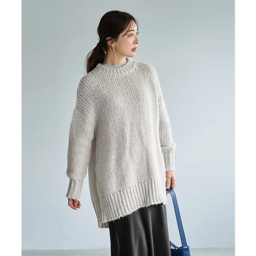 【スタイルデリ/STYLE DELI】のルーズ編みニットビッグプルオーバー インテリア・キッズ・メンズ・レディースファッション・服の通販 founy(ファニー) ファッション Fashion レディースファッション Fashion for Women トップス・カットソー Cut & Sew Tops ニット Knit Tops & Sweaters カジュアルプルオーバー・ニットトップス Pullovers & Knit Tops / Casual Pullovers イエロー Yellow インナー Innerwear ショルダー Shoulder, Shoulder Strap ドロップ Drop Shoulder, Dropped Style 定番 Standard, Basic Item バランス Balance, Style Balance 防寒 Cold Protection, Winter-Ready ラウンド Round, Round Neck リラックス Relax, Relaxed Fit ルーズ Loose, Oversized グレイッシュホワイト|ID: prp329100004765867 ipo3291000000034504737