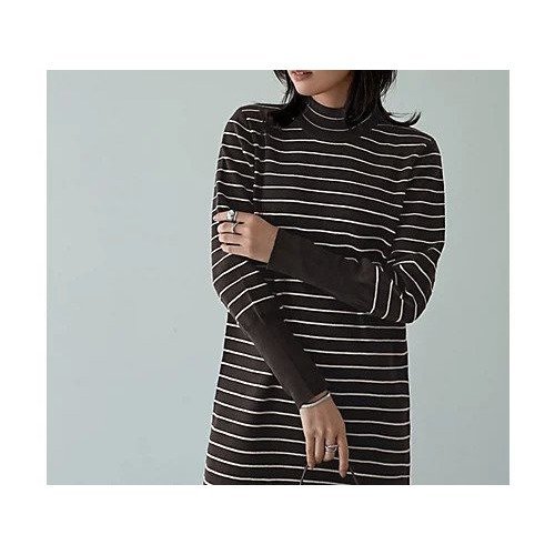 【スタイルデリ/STYLE DELI】の立体ボーダーニットワンピース 人気、トレンドファッション・服の通販 founy(ファニー) 　ファッション　Fashion　レディースファッション　Fashion for Women　ワンピース　Dresses　ニットワンピース　Knit Dresses　イエロー　Yellow　ギャザー　Gathered, Ruffled　スリット　Slit, Slit Detail　センター　Center, Center Line　バランス　Balance, Style Balance　ボーダー　Border, Stripe　ポケット　Pocket, Pocket Detail　ミックス　Mix, Mixed Style　ループ　Loop, Loop Knit　A/W・秋冬　Autumn/Winter　other-3|ID: prp329100004765869 ipo3291000000034504792