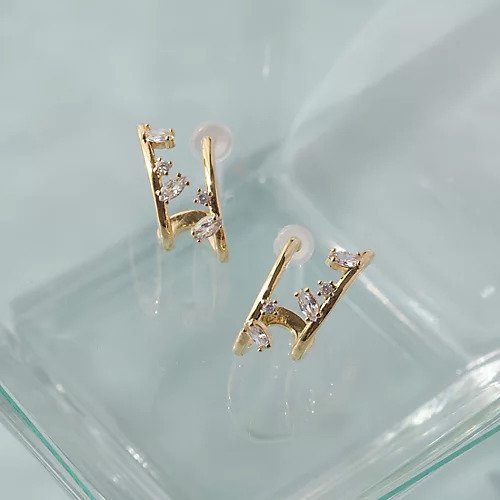 【フィービィー/phoebe】のトラバースビジューピアス 人気、トレンドファッション・服の通販 founy(ファニー) 　ファッション　Fashion　レディースファッション　Fashion for Women　ビジュー　Bijou, Jewel-like Accent　other-2|ID: prp329100004765877 ipo3291000000034504891