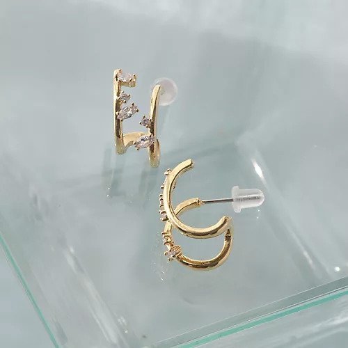 【フィービィー/phoebe】のトラバースビジューピアス 人気、トレンドファッション・服の通販 founy(ファニー) 　ファッション　Fashion　レディースファッション　Fashion for Women　ビジュー　Bijou, Jewel-like Accent　other-3|ID: prp329100004765877 ipo3291000000034504892