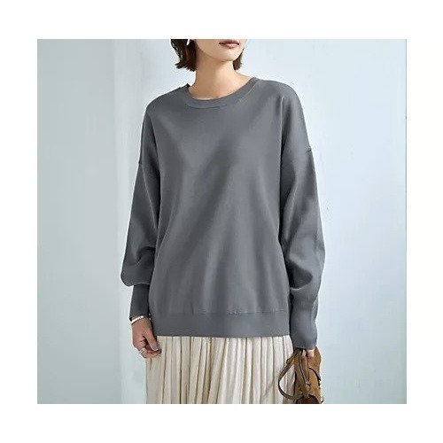 【スタイルデリ/STYLE DELI】のスムースハイゲージゆったりクルーネックニット 人気、トレンドファッション・服の通販 founy(ファニー) 　ファッション　Fashion　レディースファッション　Fashion for Women　トップス・カットソー　Cut & Sew Tops　ニット　Knit Tops & Sweaters　イエロー　Yellow　シンプル　Simple, Minimal　ジャケット　Jacket, Outerwear　スリット　Slit, Slit Detail　定番　Standard, Basic Item　長袖　Long Sleeve, Full Sleeve　冬　Winter / This Winter　 other-1|ID: prp329100004766691 ipo3291000000034515517