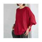 【スタイルデリ/STYLE DELI】のスムースハイゲージゆったりクルーネックニット レッド|ID:prp329100004766691