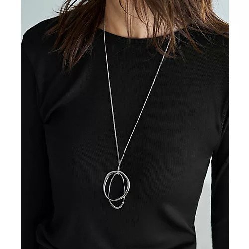 【スタイルデリ/STYLE DELI】のダブルアートリングロングネックレス インテリア・キッズ・メンズ・レディースファッション・服の通販 founy(ファニー) 　ファッション　Fashion　レディースファッション　Fashion for Women　ジュエリー　Jewelry　ファッションリング　Fashion Rings　ネックレス　Necklaces & Pendants　クール　Cool, Chic　軽量　Lightweight, Ultra Light　シンプル　Simple, Minimal　スポーツ　Sports, Activewear　タオル　Towel, Bath Towel　チェーン　Chain, Chain Strap　ネックレス　Necklace, Pendant Necklace　ハンド　Hand, Handmade　モチーフ　Motif, Design Theme　ロング　Long, Long-Length　シルバー|ID: prp329100004766695 ipo3291000000034515555