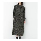 【ヒューマンウーマン/HUMAN WOMAN】のプチフラワープリントブラウジングバンドカラーワンピース イエローフラワー|ID:prp329100004767369