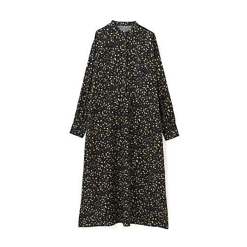 【ヒューマンウーマン/HUMAN WOMAN】のプチフラワープリントブラウジングバンドカラーワンピース 人気、トレンドファッション・服の通販 founy(ファニー) 　ファッション　Fashion　レディースファッション　Fashion for Women　ワンピース　Dresses　おすすめ　Recommended / Our Picks　ジャケット　Jacket, Outerwear　スタンダード　Standard, Basic　ブラウジング　Blouson Silhouette, Cinched Waist　プリント　Print, Printed Pattern　ロング　Long, Long-Length　エレガント 上品　Elegant　秋　Autumn　other-2|ID: prp329100004767369 ipo3291000000034525261