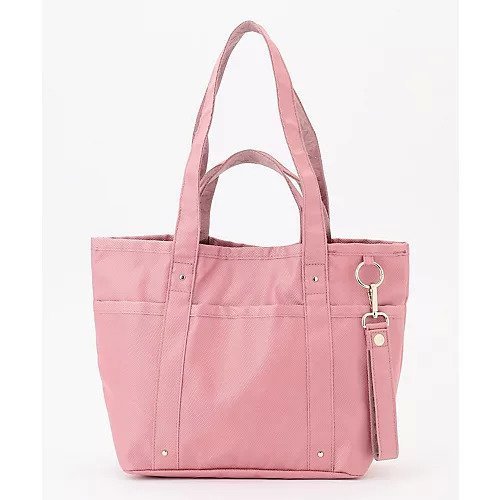 【エニー/ANY】の【A4サイズ収納可】Wナイロントートバッグ インテリア・キッズ・メンズ・レディースファッション・服の通販 founy(ファニー) 　ファッション　Fashion　レディースファッション　Fashion for Women　バッグ　Bags　チャーム　Charm, Pendant　ベスト　Vest, Waistcoat　ポケット　Pocket, Pocket Detail　おすすめ　Recommended / Our Picks　ビジネス 仕事 通勤　Business / Work / Commuting　ピンク|ID: prp329100004767375 ipo3291000000034525462