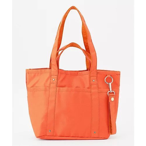 【エニー/ANY】の【A4サイズ収納可】Wナイロントートバッグ インテリア・キッズ・メンズ・レディースファッション・服の通販 founy(ファニー) 　ファッション　Fashion　レディースファッション　Fashion for Women　バッグ　Bags　チャーム　Charm, Pendant　ベスト　Vest, Waistcoat　ポケット　Pocket, Pocket Detail　おすすめ　Recommended / Our Picks　ビジネス 仕事 通勤　Business / Work / Commuting　オレンジ|ID: prp329100004767375 ipo3291000000034525463