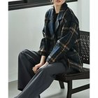 【スタイルデリ/STYLE DELI】の【BLK001】ビックチェック柄ショートコート ネイビー|ID:prp329100004767379