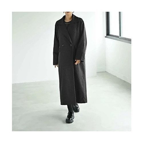 【スタイルデリ/STYLE DELI】の【BLK001】チェックロングコート 人気、トレンドファッション・服の通販 founy(ファニー) 　ファッション　Fashion　レディースファッション　Fashion for Women　アウター　Coat / Outerwear Collection　コート・ロングコート・ピーコート　Long Coats, Peacoats & More　秋　Autumn　クラシカル　Classical, Vintage-Inspired　クール　Cool, Chic　シンプル　Simple, Minimal　ストレート　Straight, Straight Cut　タートル　Turtleneck, Turtle Collar　チェック　Check, Plaid, Tartan　バランス　Balance, Style Balance　フィット　Fit, Slim Fit　ポケット　Pocket, Pocket Detail　マニッシュ　Mannish, Boyish　ロング　Long, Long-Length　ワイド　Wide, Wide Fit　冬　Winter / This Winter　おすすめ　Recommended / Our Picks　エレガント 上品　Elegant　ビジネス 仕事 通勤　Business / Work / Commuting　other-2|ID: prp329100004767382 ipo3291000000034525556
