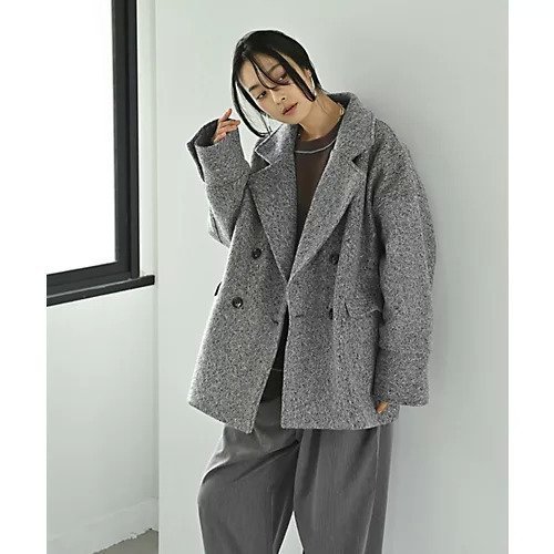 【スタイルデリ/STYLE DELI】の【BLK001】カールシャギーダブルコート 人気、トレンドファッション・服の通販 founy(ファニー) 　ファッション　Fashion　レディースファッション　Fashion for Women　アウター　Coat / Outerwear Collection　コート・ロングコート・ピーコート　Long Coats, Peacoats & More　秋　Autumn　クール　Cool, Chic　軽量　Lightweight, Ultra Light　シンプル　Simple, Minimal　スウェット / スエット　Sweatshirt, Sweatwear　タートル　Turtleneck, Turtle Collar　ダブル　Double, Double-Breasted　バランス　Balance, Style Balance　ビッグ　Big, Oversized　プリーツ　Pleats, Pleated　ポケット　Pocket, Pocket Detail　マニッシュ　Mannish, Boyish　ミックス　Mix, Mixed Style　モノトーン　Monotone, Black and White　リラックス　Relax, Relaxed Fit　ロング　Long, Long-Length　ワイド　Wide, Wide Fit　冬　Winter / This Winter　おすすめ　Recommended / Our Picks　 other-1|ID: prp329100004767383 ipo3291000000034525558