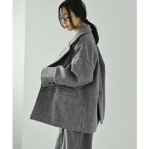 【スタイルデリ/STYLE DELI】の【BLK001】カールシャギーダブルコート 人気、トレンドファッション・服の通販 founy(ファニー) 　ファッション　Fashion　レディースファッション　Fashion for Women　アウター　Coat / Outerwear Collection　コート・ロングコート・ピーコート　Long Coats, Peacoats & More　秋　Autumn　クール　Cool, Chic　軽量　Lightweight, Ultra Light　シンプル　Simple, Minimal　スウェット / スエット　Sweatshirt, Sweatwear　タートル　Turtleneck, Turtle Collar　ダブル　Double, Double-Breasted　バランス　Balance, Style Balance　ビッグ　Big, Oversized　プリーツ　Pleats, Pleated　ポケット　Pocket, Pocket Detail　マニッシュ　Mannish, Boyish　ミックス　Mix, Mixed Style　モノトーン　Monotone, Black and White　リラックス　Relax, Relaxed Fit　ロング　Long, Long-Length　ワイド　Wide, Wide Fit　冬　Winter / This Winter　おすすめ　Recommended / Our Picks　other-3|ID: prp329100004767383 ipo3291000000034525561