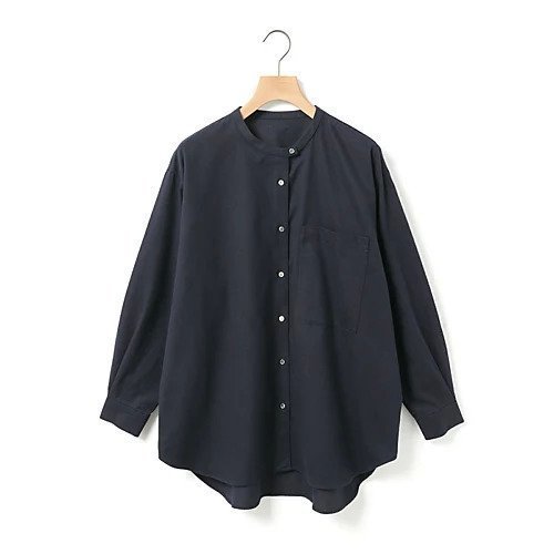 【ミディウミ/MidiUmi】のバンドカラーシャツ 人気、トレンドファッション・服の通販 founy(ファニー) ファッション Fashion レディースファッション Fashion for Women トップス・カットソー Cut & Sew Tops シャツ・ブラウス・オフィスカジュアル Elegant Blouses & Button-Ups シンプル Simple, Minimal ベーシック Basic, Essential ポケット Pocket, Pocket Detail ワイド Wide, Wide Fit other-1|ID: prp329100004768228 ipo3291000000034535415