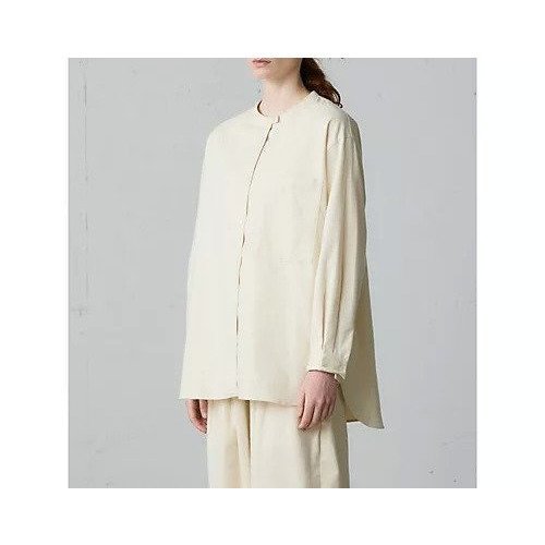 【ミディウミ/MidiUmi】のバンドカラーシャツ 人気、トレンドファッション・服の通販 founy(ファニー) ファッション Fashion レディースファッション Fashion for Women トップス・カットソー Cut & Sew Tops シャツ・ブラウス・オフィスカジュアル Elegant Blouses & Button-Ups シンプル Simple, Minimal ベーシック Basic, Essential ポケット Pocket, Pocket Detail ワイド Wide, Wide Fit other-2|ID: prp329100004768228 ipo3291000000034535421