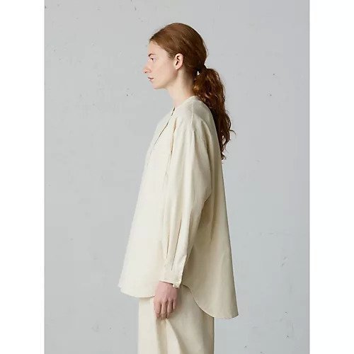 【ミディウミ/MidiUmi】のバンドカラーシャツ 人気、トレンドファッション・服の通販 founy(ファニー) ファッション Fashion レディースファッション Fashion for Women トップス・カットソー Cut & Sew Tops シャツ・ブラウス・オフィスカジュアル Elegant Blouses & Button-Ups シンプル Simple, Minimal ベーシック Basic, Essential ポケット Pocket, Pocket Detail ワイド Wide, Wide Fit other-3|ID: prp329100004768228 ipo3291000000034535423