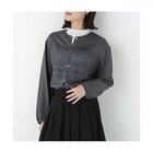 【ヒューマンウーマン/HUMAN WOMAN】のレイヤーレースブラウス チャコール|ID:prp329100004768232