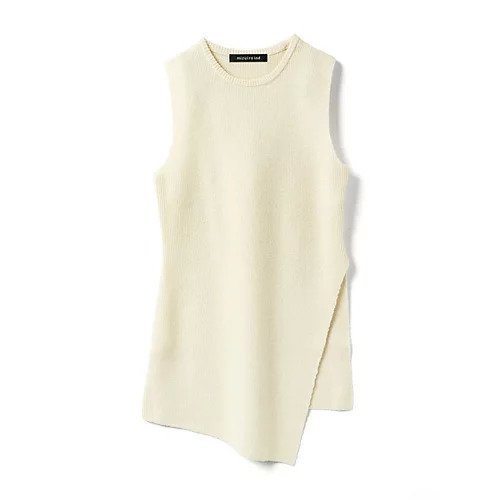 【ミズイロ インド/mizuiro ind】のサイドスリットリブベスト インテリア・キッズ・メンズ・レディースファッション・服の通販 founy(ファニー) 　ファッション　Fashion　レディースファッション　Fashion for Women　アウター　Coat / Outerwear Collection　トップス・カットソー　Cut & Sew Tops　ベスト&ジレ / 重ね着スタイル　Vests & Gilets　インナー　Innerwear　ウォーム　Warm Fabric　スリット　Slit, Slit Detail　ベスト　Vest, Waistcoat　オフホワイト|ID: prp329100004768237 ipo3291000000034535485