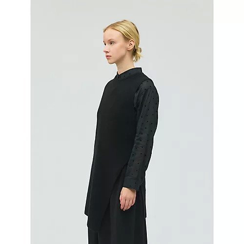 【ミズイロ インド/mizuiro ind】のサイドスリットリブベスト 人気、トレンドファッション・服の通販 founy(ファニー) 　ファッション　Fashion　レディースファッション　Fashion for Women　アウター　Coat / Outerwear Collection　トップス・カットソー　Cut & Sew Tops　ベスト&ジレ / 重ね着スタイル　Vests & Gilets　インナー　Innerwear　ウォーム　Warm Fabric　スリット　Slit, Slit Detail　ベスト　Vest, Waistcoat　other-2|ID: prp329100004768237 ipo3291000000034535489