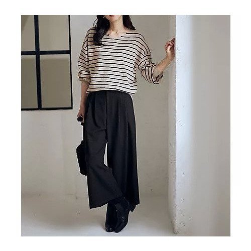 【エニー/ANY】の【6サイズ展開/ウエストゴム】ライトツイードパンツ 人気、トレンドファッション・服の通販 founy(ファニー) 　ファッション　Fashion　レディースファッション　Fashion for Women　パンツ　Pants & Trousers　洗える　Machine Washable　ギャザー　Gathered, Ruffled　クロップド　Cropped, Short Length　スウェット / スエット　Sweatshirt, Sweatwear　セットアップ　Set-Up, Coordinated Outfit　ツイード　Twill, Twill Weave　トレンド　Trend, Trending Now　ポケット　Pocket, Pocket Detail　A/W・秋冬　Autumn/Winter　おすすめ　Recommended / Our Picks　ビジネス 仕事 通勤　Business / Work / Commuting　other-2|ID: prp329100004768263 ipo3291000000034535673