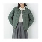 【ヒューマンウーマン/HUMAN WOMAN】の≪TAIONコラボ≫リバーシブルクルーネックダウンブルゾン ダークセージグリーン×ダークオリーブ|ID:prp329100004768266