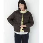 【ヒューマンウーマン/HUMAN WOMAN】の≪TAIONコラボ≫リバーシブルクルーネックダウンブルゾン ダークチョコ×カーキ|ID:prp329100004768266