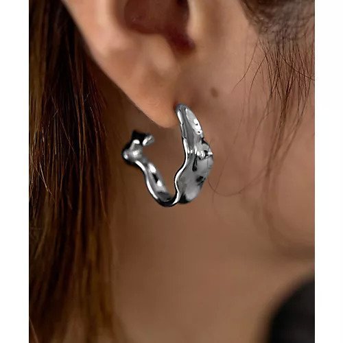 【スタイルデリ/STYLE DELI】のseaweedフープピアス インテリア・キッズ・メンズ・レディースファッション・服の通販 founy(ファニー) 　ファッション　Fashion　レディースファッション　Fashion for Women　スポーツ　Sports, Activewear　タオル　Towel, Bath Towel　ハンド　Hand, Handmade　フープ　Hoop, Hoop Earrings　シルバー|ID: prp329100004768371 ipo3291000000034536430