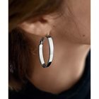 【スタイルデリ/STYLE DELI】のオーバル平打ちフープピアス シルバー|ID: prp329100004768373 ipo3291000000034536438