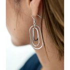 【スタイルデリ/STYLE DELI】のクロス配置のオーバルフックピアス シルバー|ID: prp329100004768375 ipo3291000000034536447