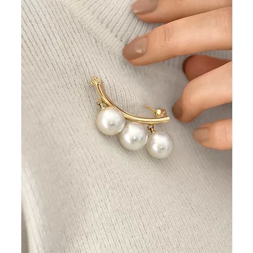 【スタイルデリ/STYLE DELI】のトリプルパールピンブローチ 人気、トレンドファッション・服の通販 founy(ファニー) 　ファッション　Fashion　レディースファッション　Fashion for Women　アクセサリー　Fashion Accessories　シンプル　Simple, Minimal　チェック　Check, Plaid, Tartan　パール　Pearl, Pearl Accent　ブローチ　Brooch, Pin Brooch　 other-1|ID: prp329100004768380 ipo3291000000034536468