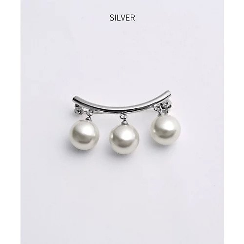 【スタイルデリ/STYLE DELI】のトリプルパールピンブローチ 人気、トレンドファッション・服の通販 founy(ファニー) 　ファッション　Fashion　レディースファッション　Fashion for Women　アクセサリー　Fashion Accessories　シンプル　Simple, Minimal　チェック　Check, Plaid, Tartan　パール　Pearl, Pearl Accent　ブローチ　Brooch, Pin Brooch　other-3|ID: prp329100004768380 ipo3291000000034536472