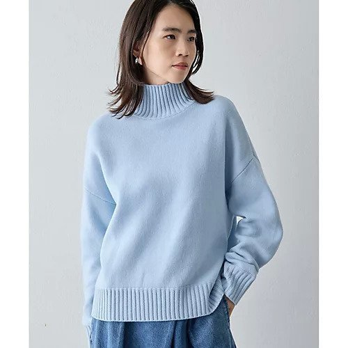 【ウィムガゼット/Whim Gazette】の【Drawing Numbers】接結ルーズタートルニット インテリア・キッズ・メンズ・レディースファッション・服の通販 founy(ファニー) ファッション Fashion レディースファッション Fashion for Women トップス・カットソー Cut & Sew Tops ニット Knit Tops & Sweaters カットソー Cut and Sewn Top カーディガン Cardigan, Knitwear タートル Turtleneck, Turtle Collar タートルネック Turtleneck, High Neck 定番 Standard, Basic Item バランス Balance, Style Balance ルーズ Loose, Oversized ロング Long, Long-Length ワイド Wide, Wide Fit 2025年 2025 2025-2026秋冬・A/W Autumn/Winter 2025–26 AW25–26 サックスブルー|ID: prp329100004769244 ipo3291000000034543830