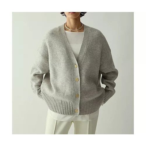 【ウィムガゼット/Whim Gazette】の【Drawing Numbers】接結ルーズVネックカーディガン インテリア・キッズ・メンズ・レディースファッション・服の通販 founy(ファニー) ファッション Fashion レディースファッション Fashion for Women トップス・カットソー Cut & Sew Tops カーディガン・羽織り Layered Style Cardigans Vネックトップス V-Neck Tops / V-Cut Neckline Shirts 2025年 2025 2025-2026秋冬・A/W Autumn/Winter 2025–26 AW25–26 カーディガン Cardigan, Knitwear バランス Balance, Style Balance ルーズ Loose, Oversized ロング Long, Long-Length 定番 Standard, Basic Item ライトグレー|ID: prp329100004769247 ipo3291000000034543857